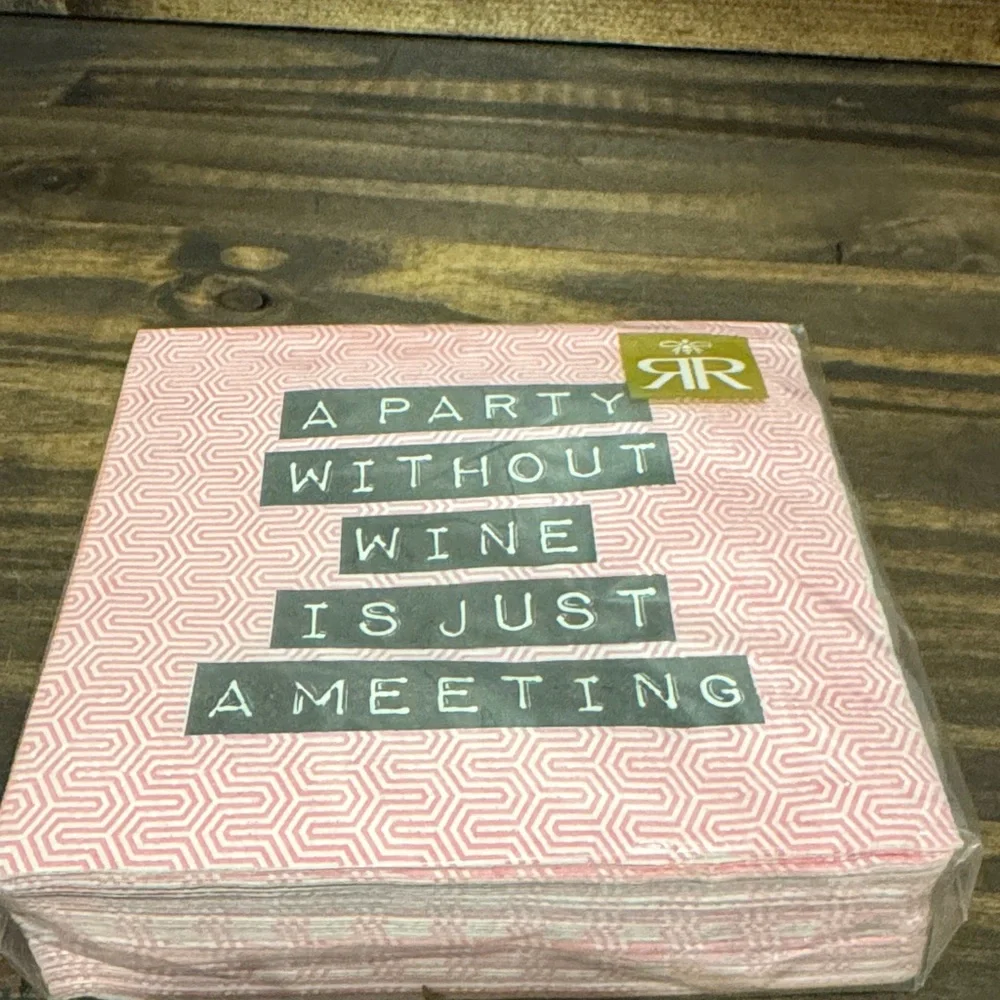Humorous Pink Party Napkins by [Brand]